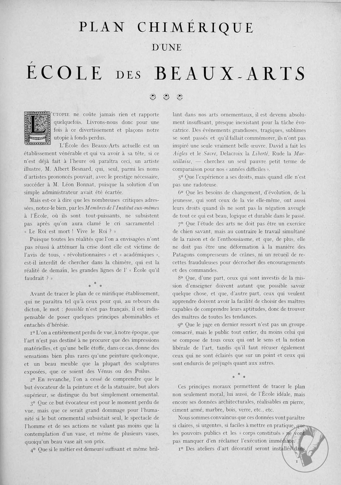 La Renaissance de l'art français et des industries de luxe