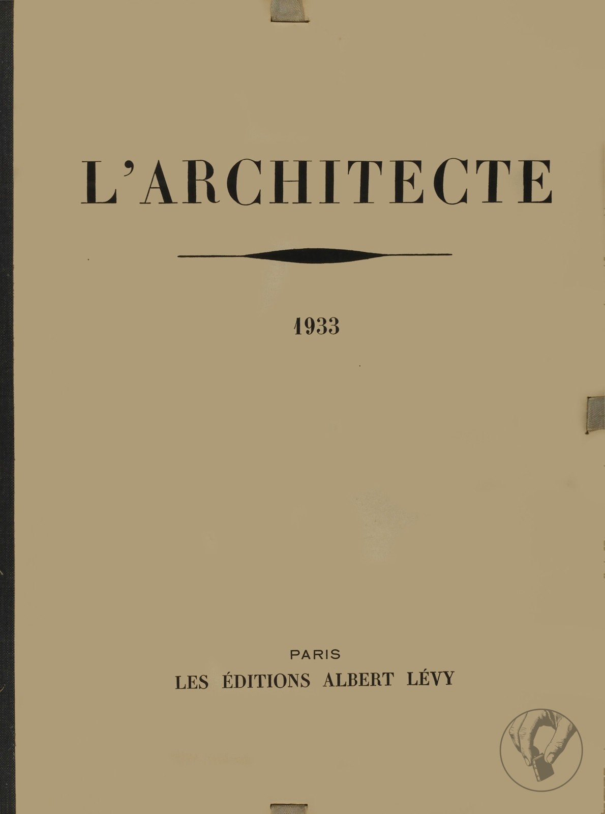 L'Architecte - année complète 1933