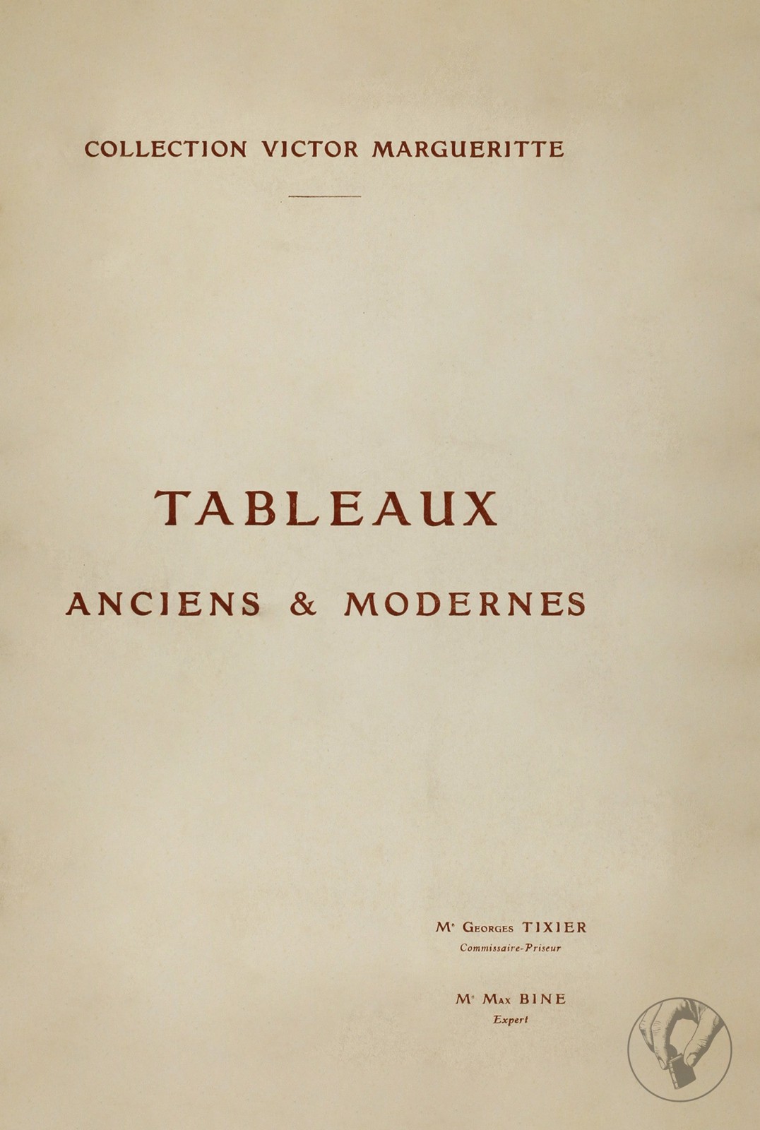 Collection Victor Margueritte - Tableaux Anciens et Modernes