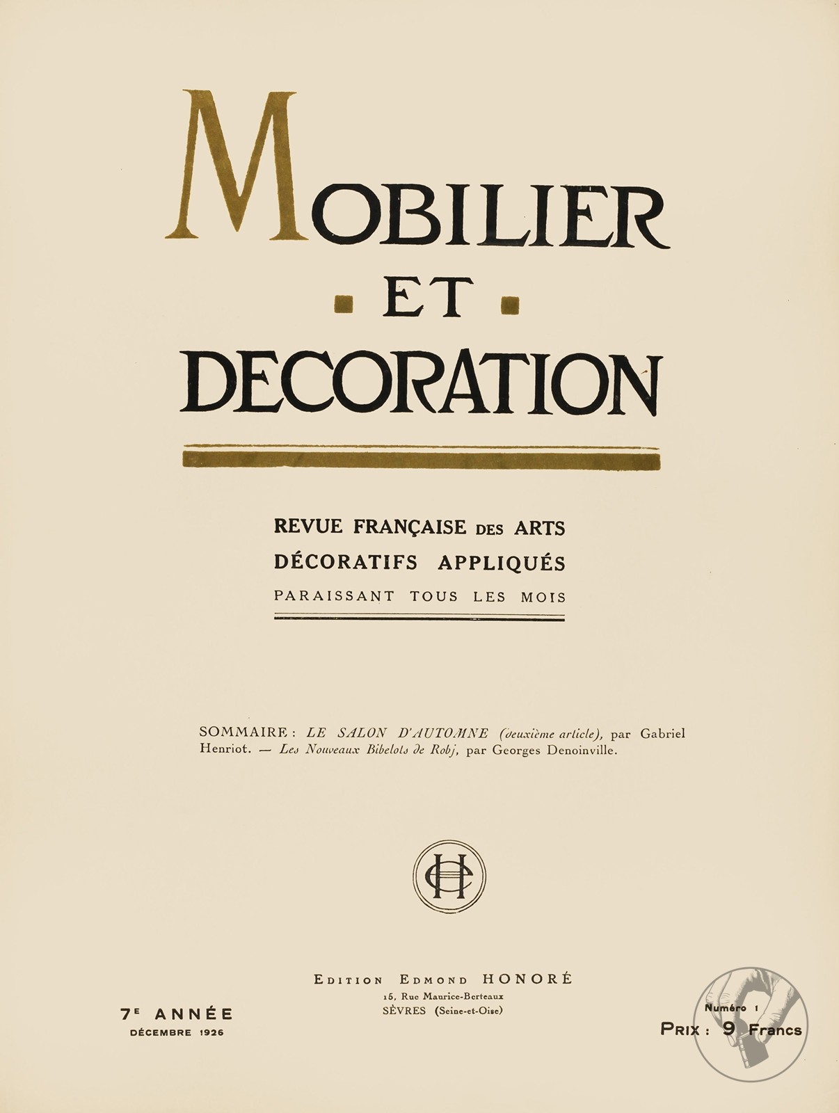 Mobilier et Décoration