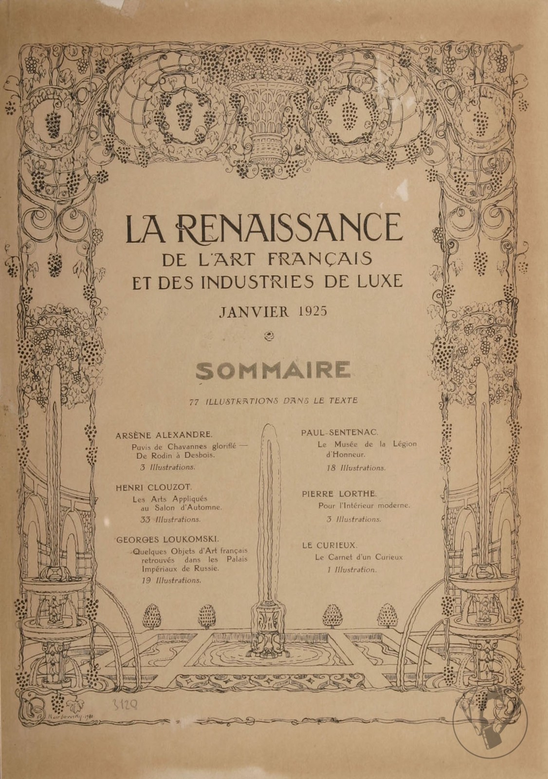 La Renaissance de l'art français et des industries de luxe