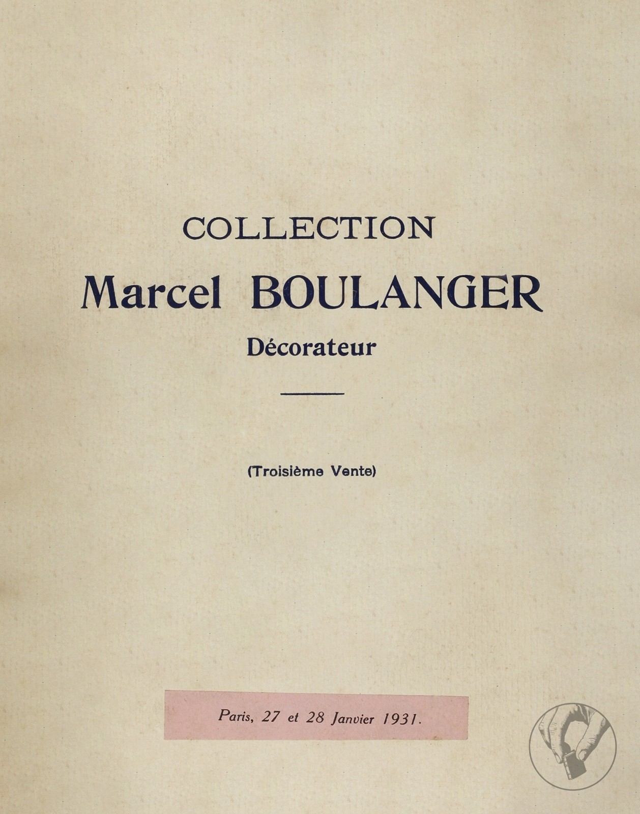 Collection Marcel Boulanger Décorateur - Boiseries