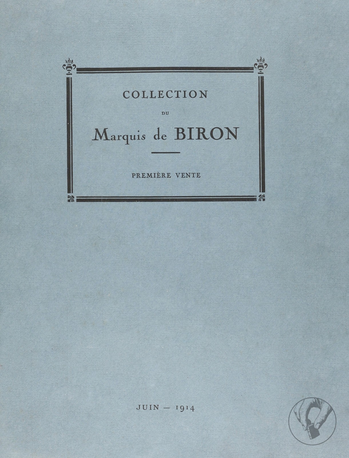 Collection du Marquis de Biron - Dessins, Peintures, sculptures...