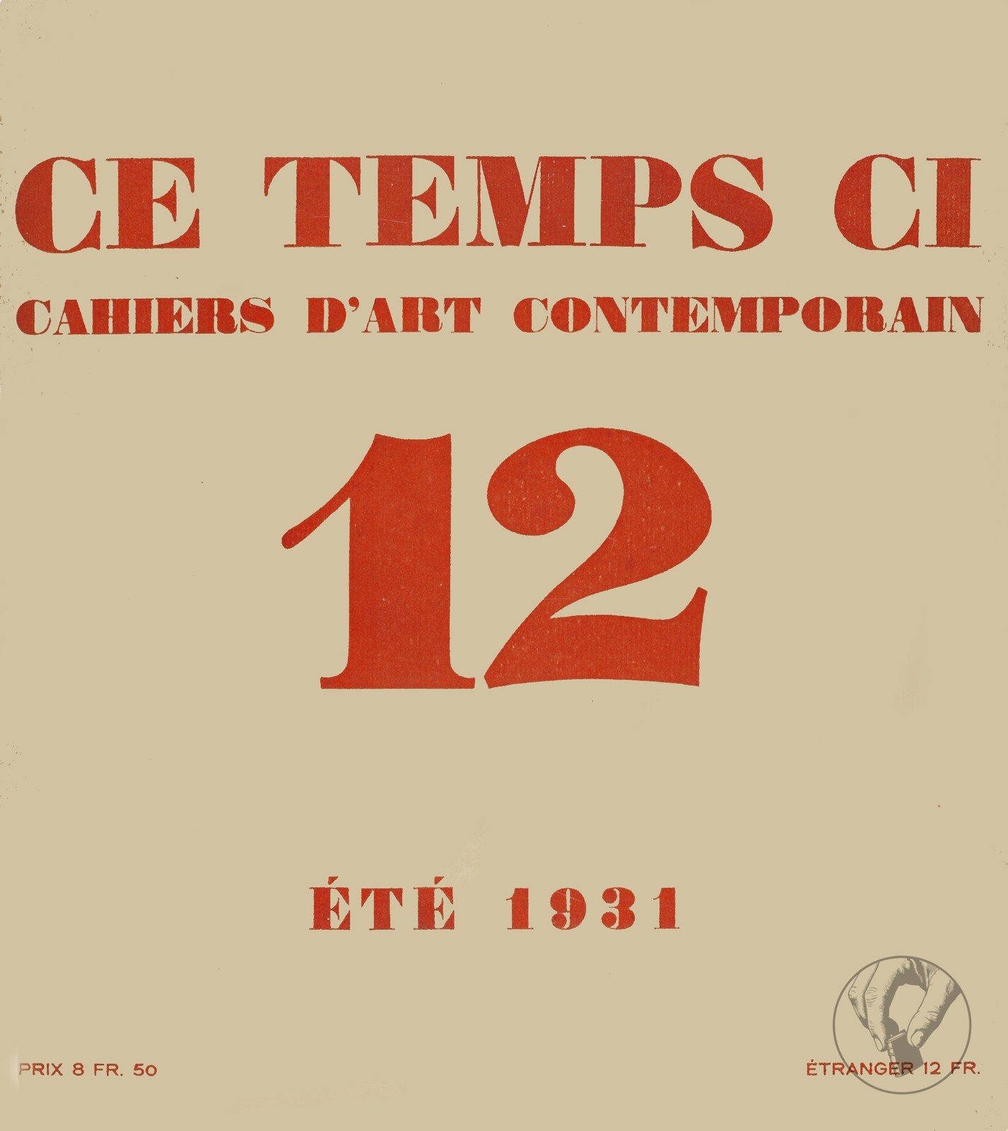Ce temps-ci - cahiers d'art contemporain