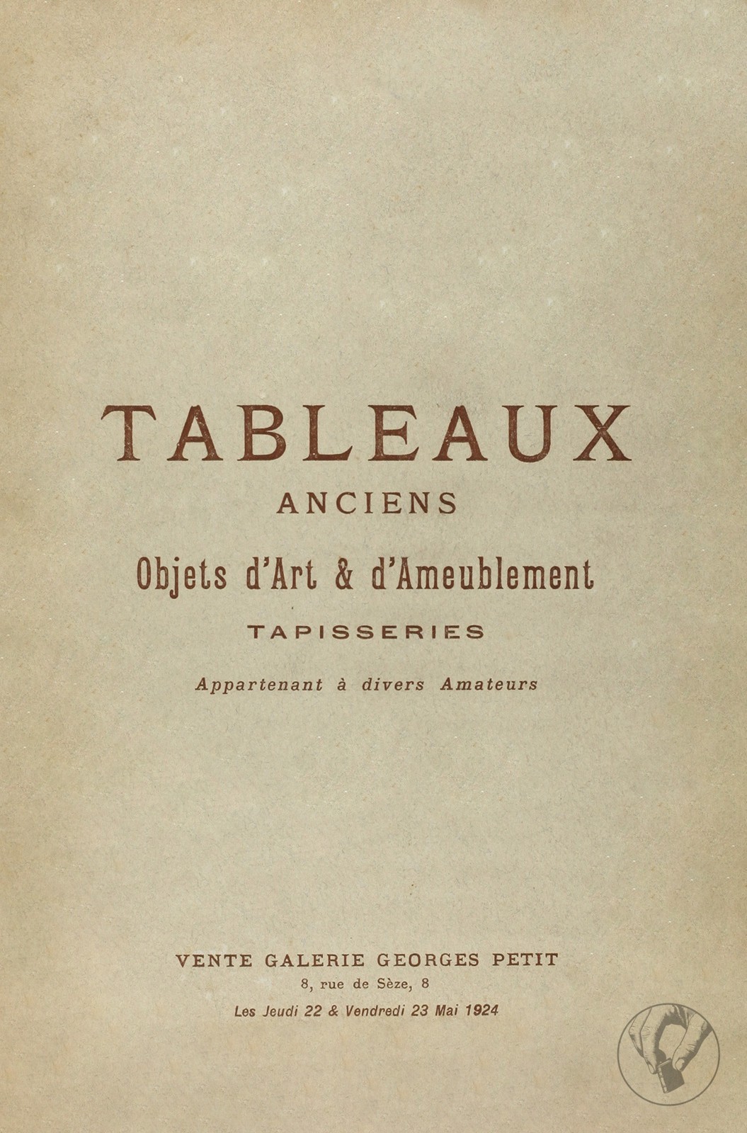 Tableaux Anciens - Objets d'Art et d'Ameublement - Tapisserie