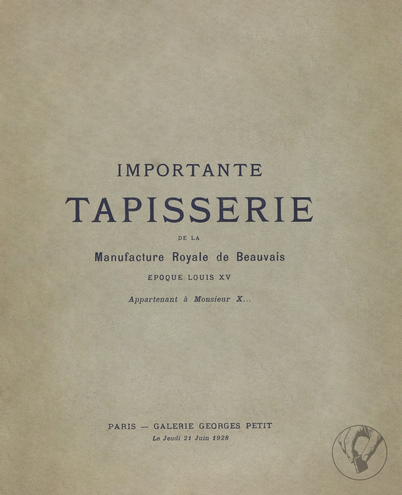 Importante Tapisserie de la Manufacture Royale de Beauvais