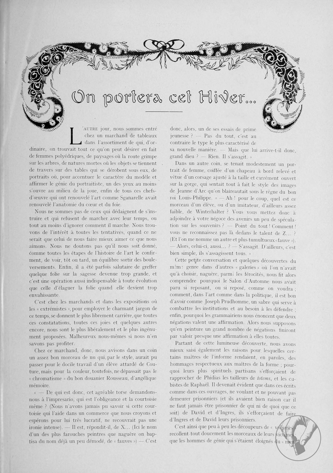 La Renaissance de l'art français et des industries de luxe