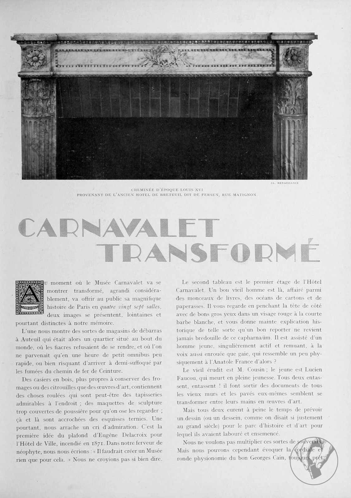 La Renaissance de l'art français et des industries de luxe