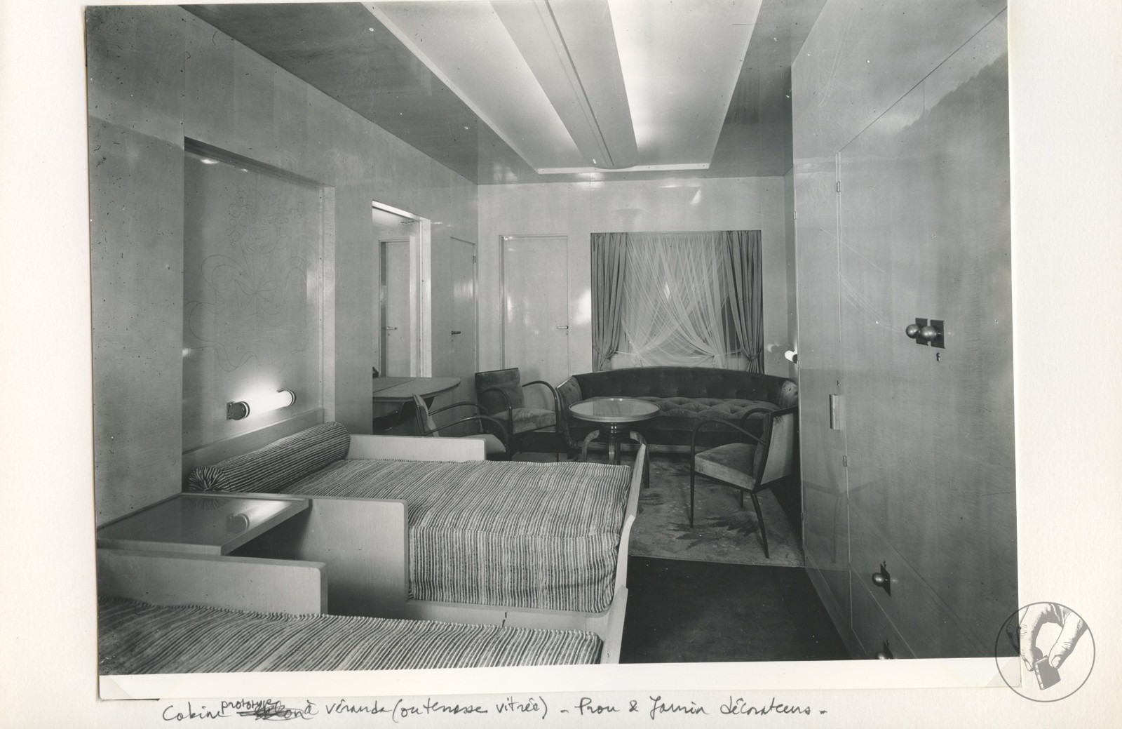 Paquebot Normandie - Cabines 1ère Classe