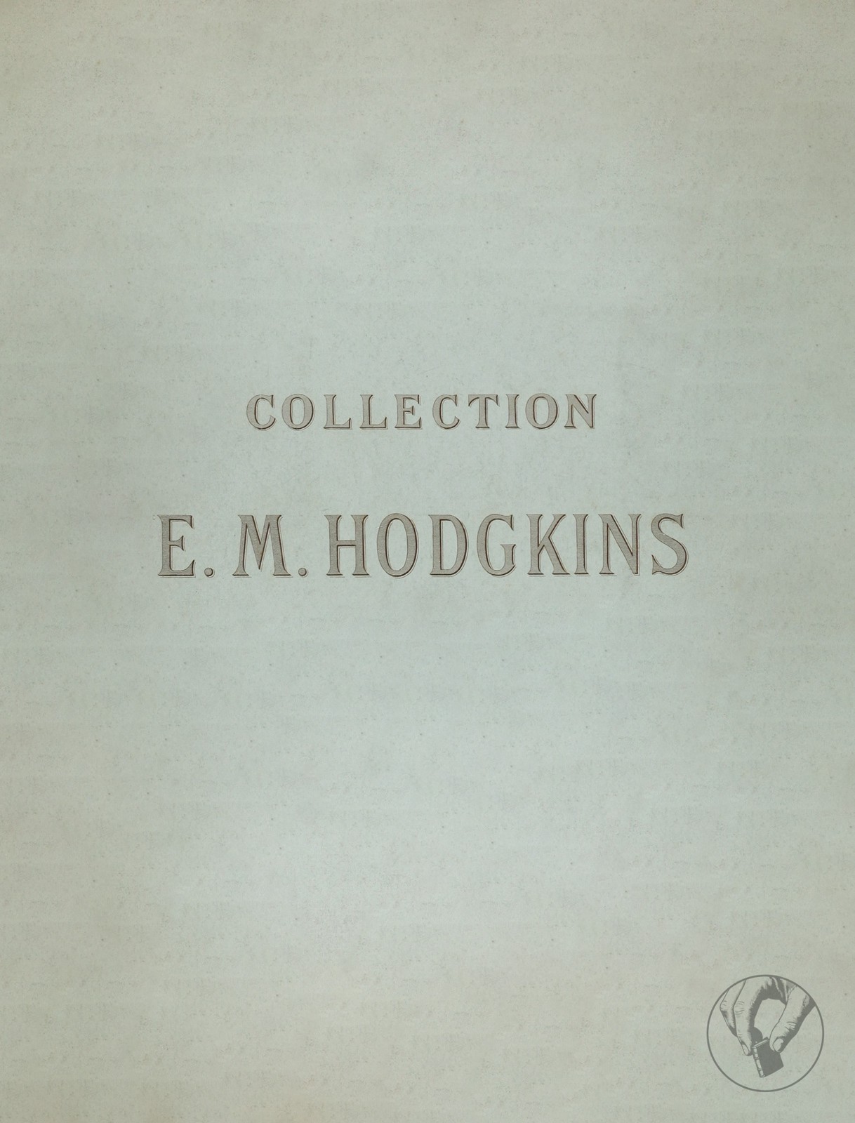 Collection E. M Hodgkins - Dessins, Aquarelles et Gouaches