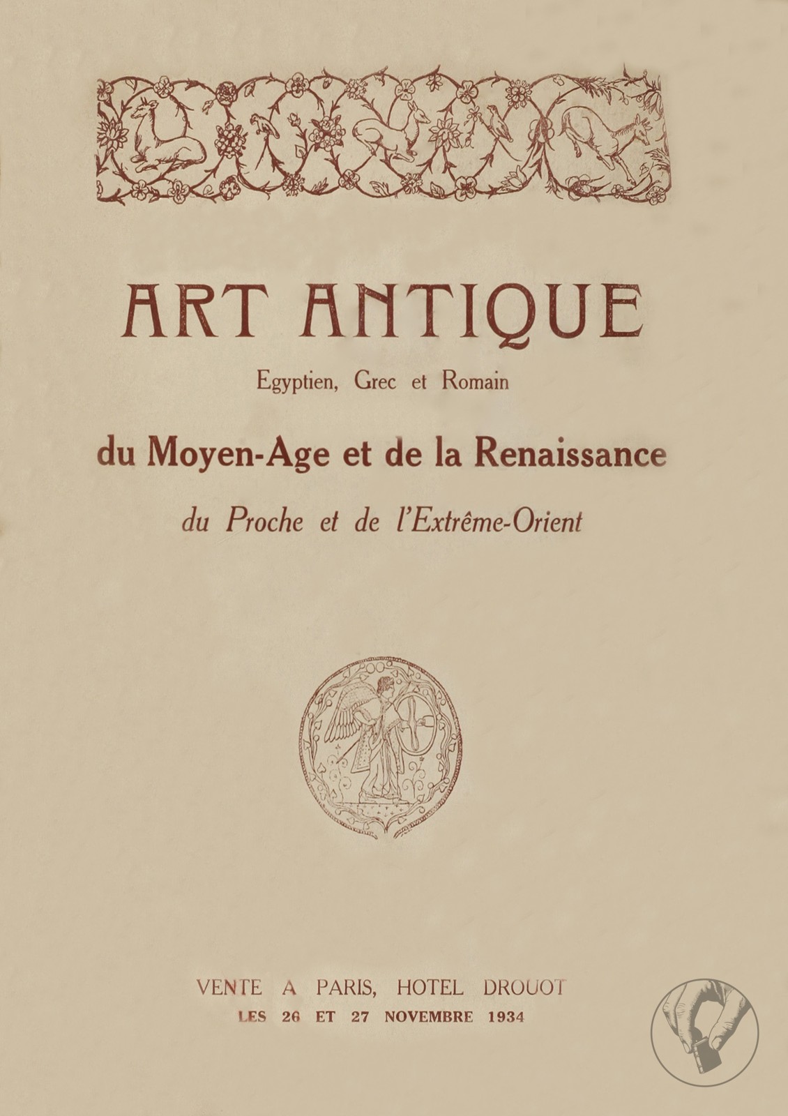 Catalogue des Objets d'Art Antiques