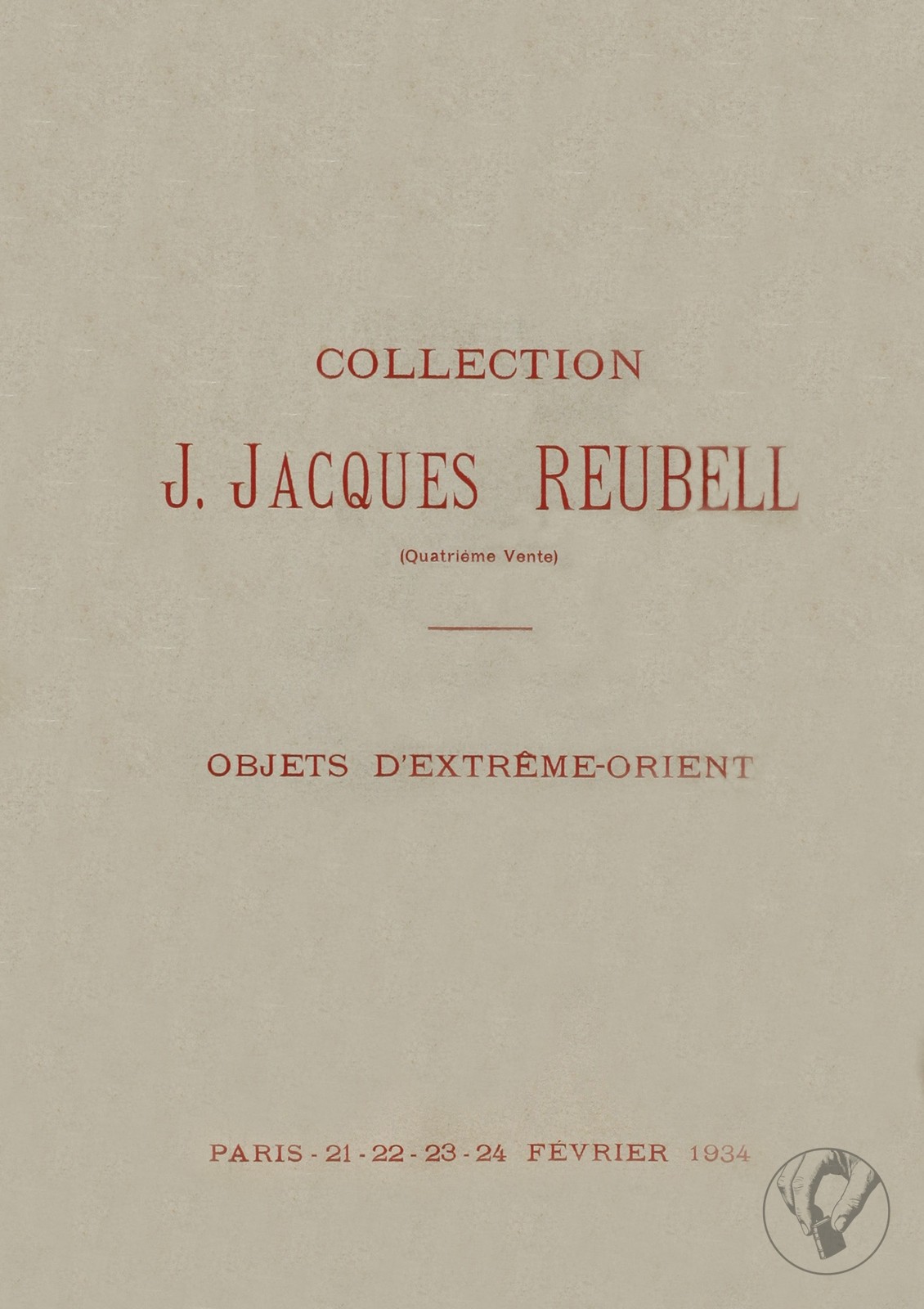 Collection J.Jacques Reubell - Objets d'Art d'Extrême-Orient