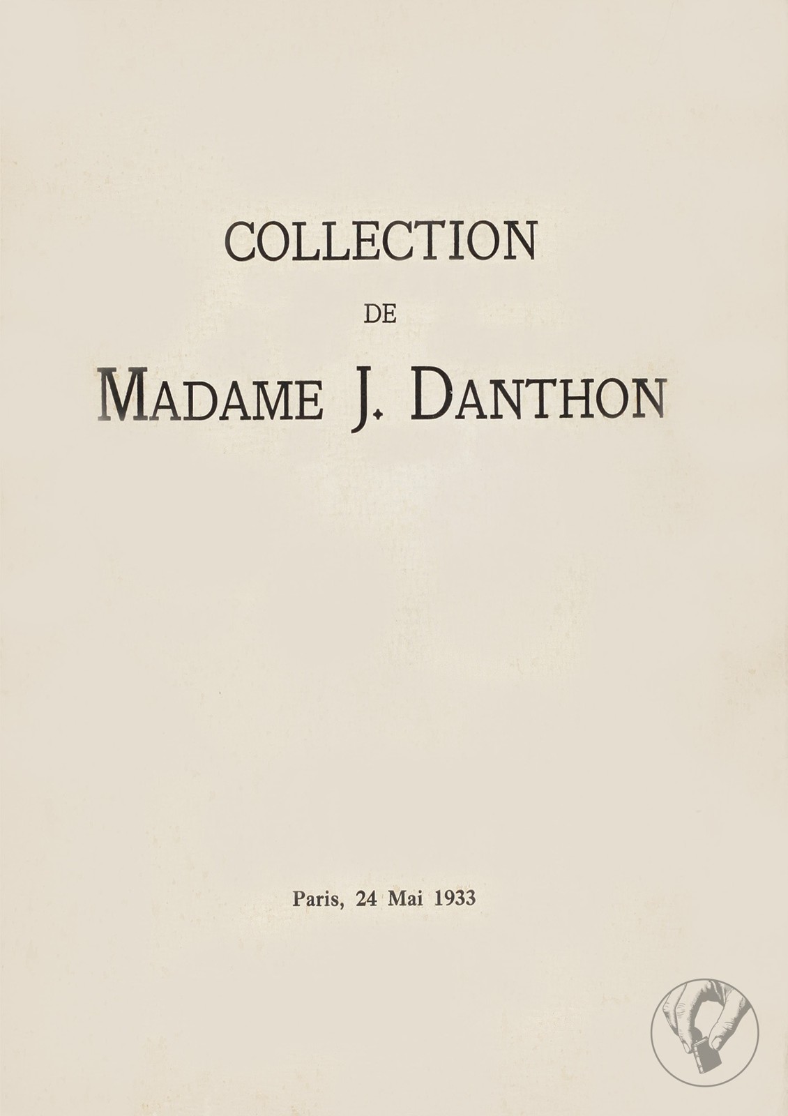 Collection de Madame J. Danthon - Tableaux Modernes et Sculptures