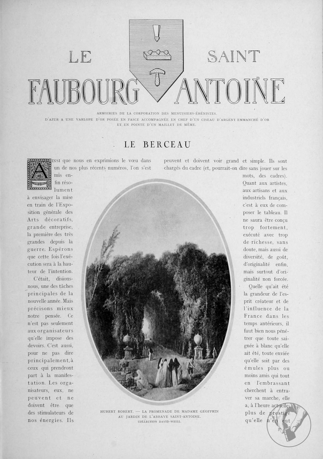 La Renaissance de l'art français et des industries de luxe