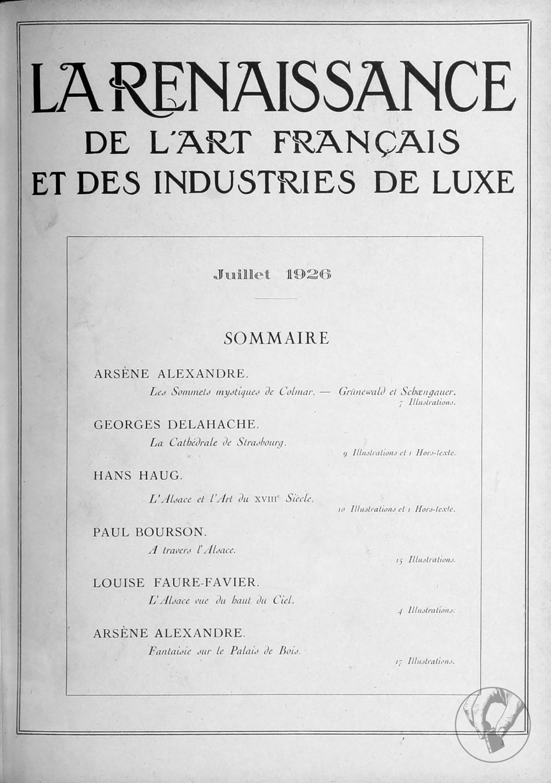 La Renaissance de l'art français et des industries de luxe