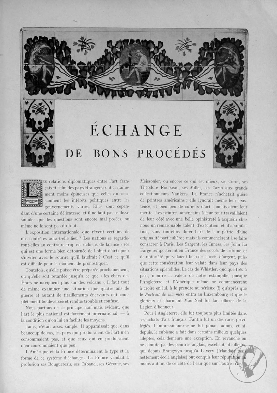 La Renaissance de l'art français et des industries de luxe