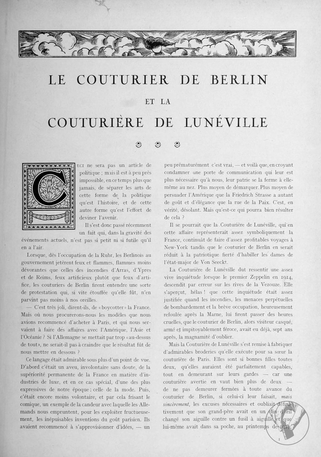 La Renaissance de l'art français et des industries de luxe