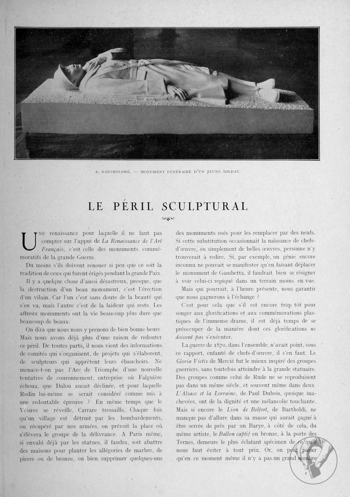 La Renaissance de l'art français et des industries de luxe
