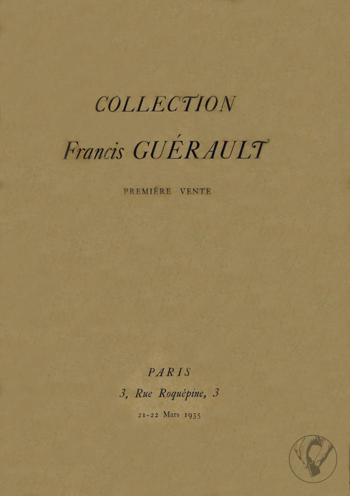 Collection Francis Guérault - Objets d'Art